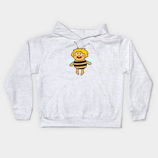 Cute bee Kids Hoodie by Pendientera